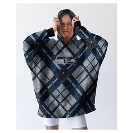 Pegasus - Seattle Seahawks 34" x 34" Digital Dash Sherpa Hooded Fan Cape - Multicolor