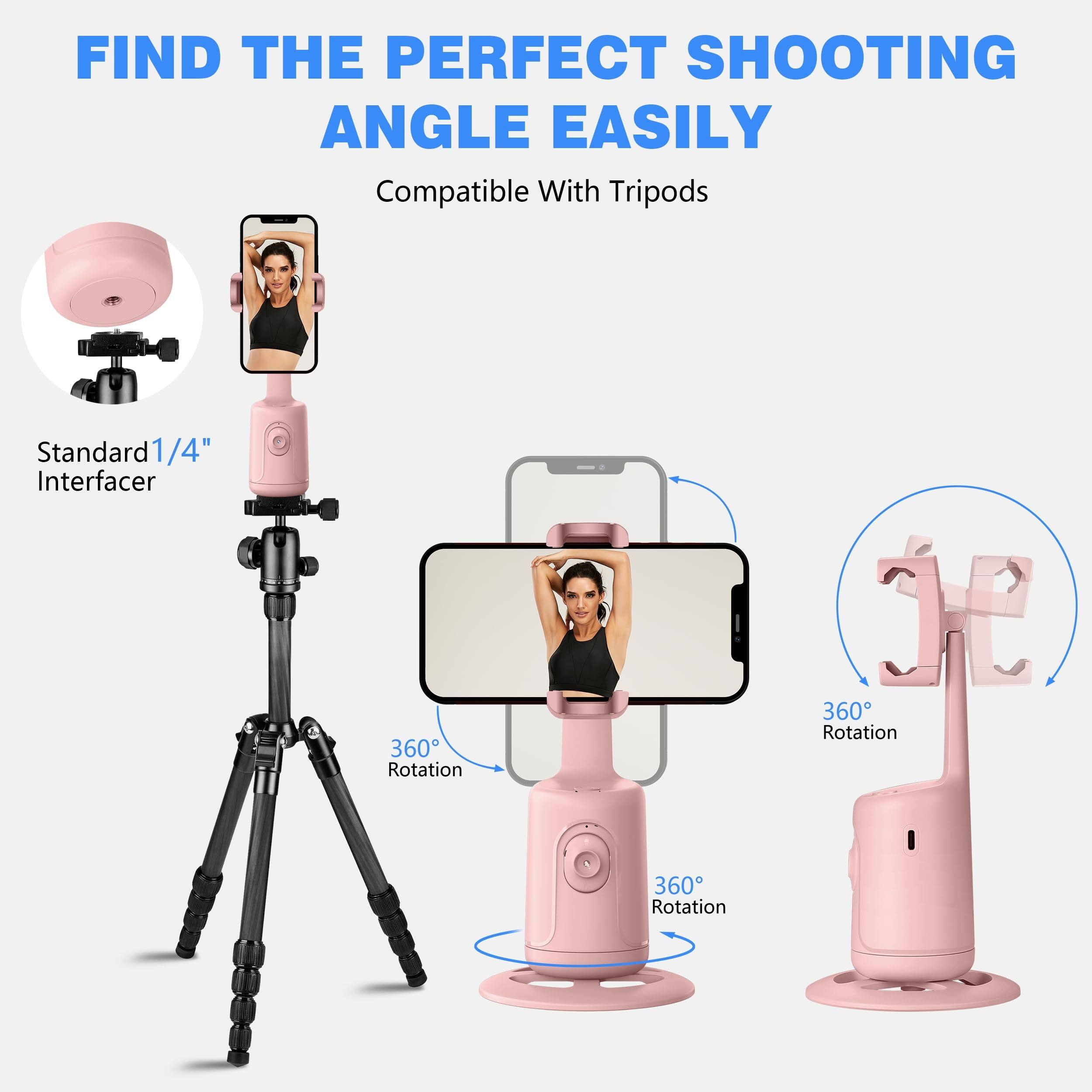 FIND THE PERFECT SHOOTING ANGLE EASILY  
Compatible With Tripods  
Standard 1/4" Interfacer  
360° Rotation