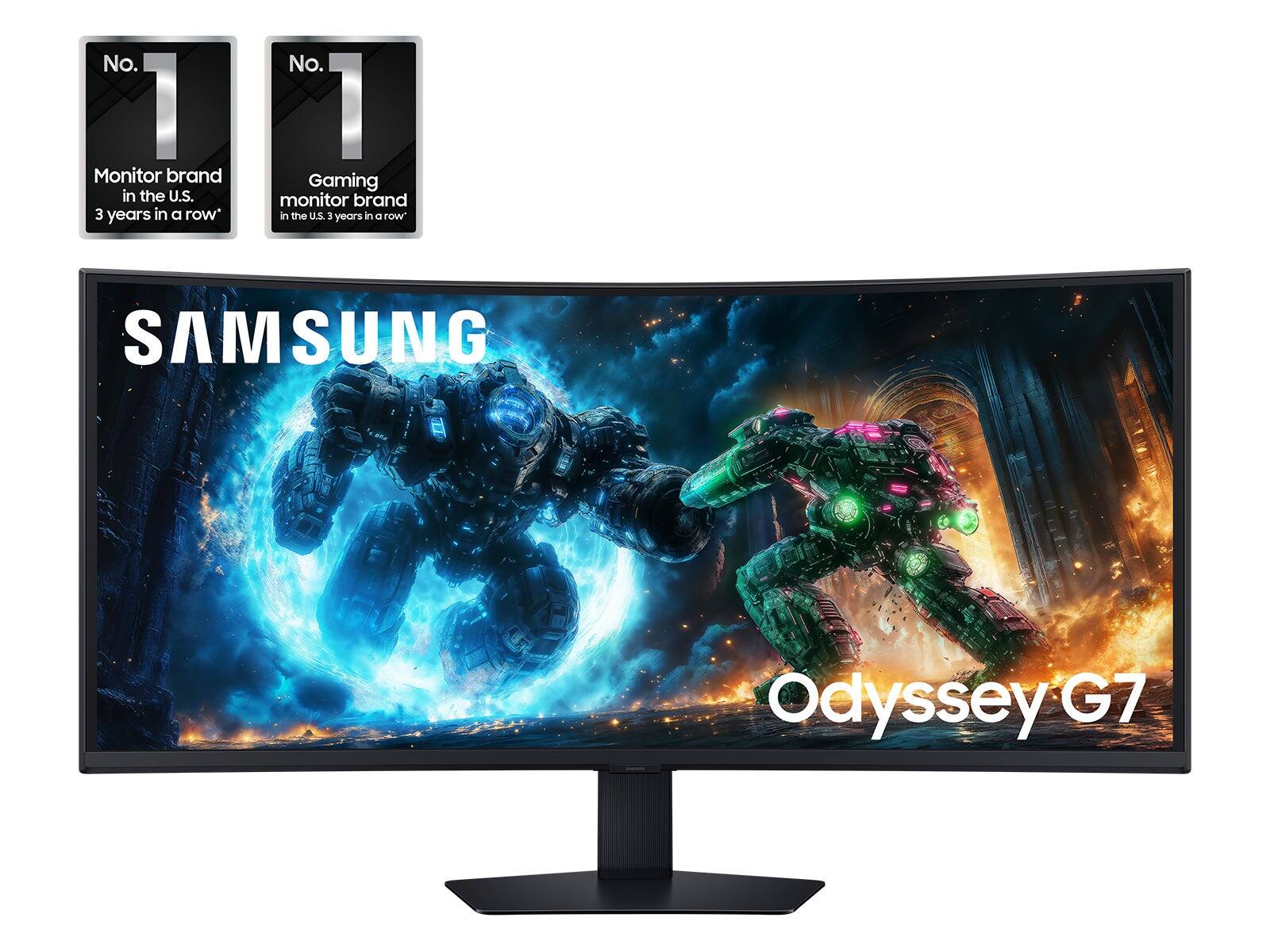 No. I Monitor brand in the U.S. 3 years in a row, No. I Gaming monitor brand in the U.S. 3 years in a row, SAMSUNG Odyssey G7