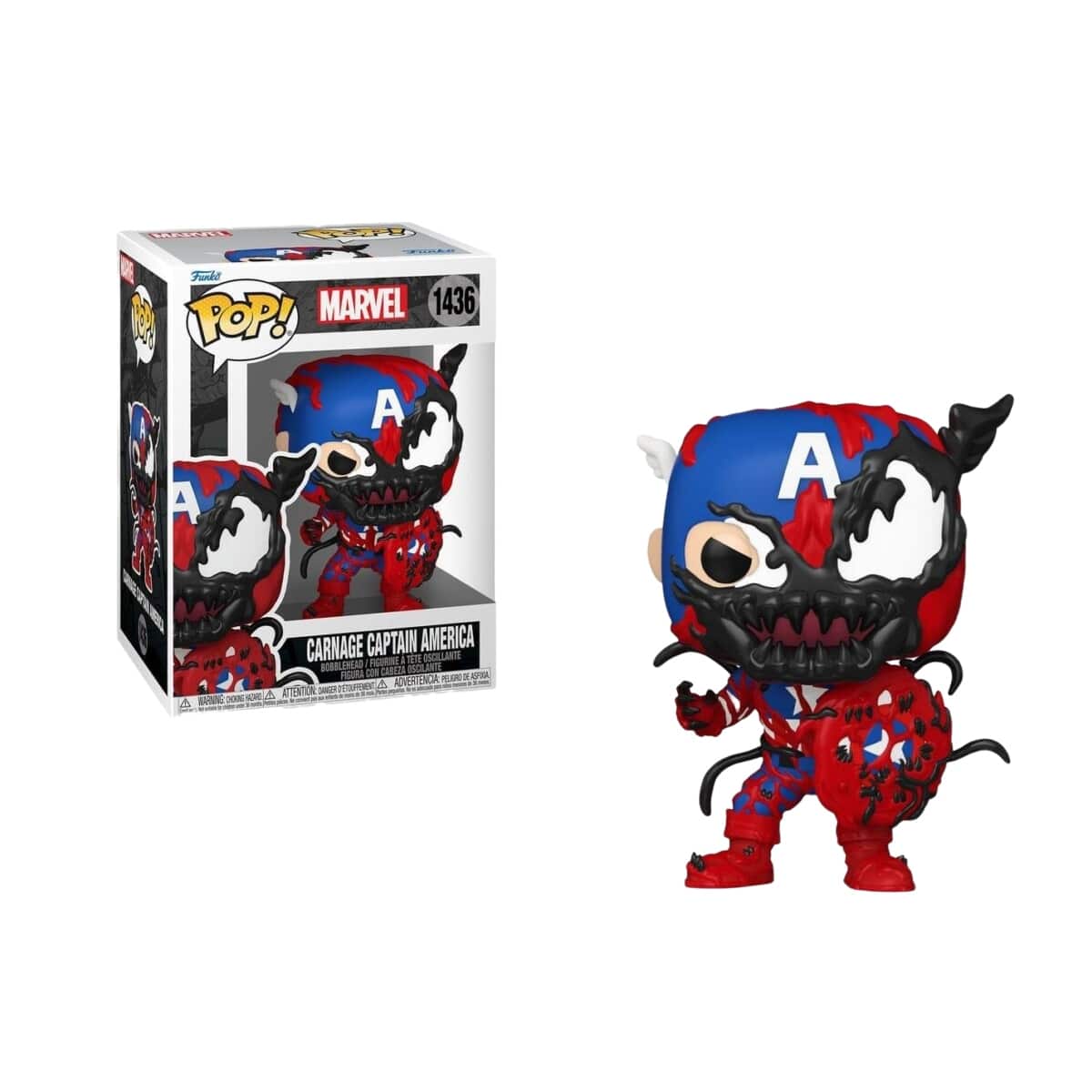 Funko Pop! Carnage: Captain America - Multicolor