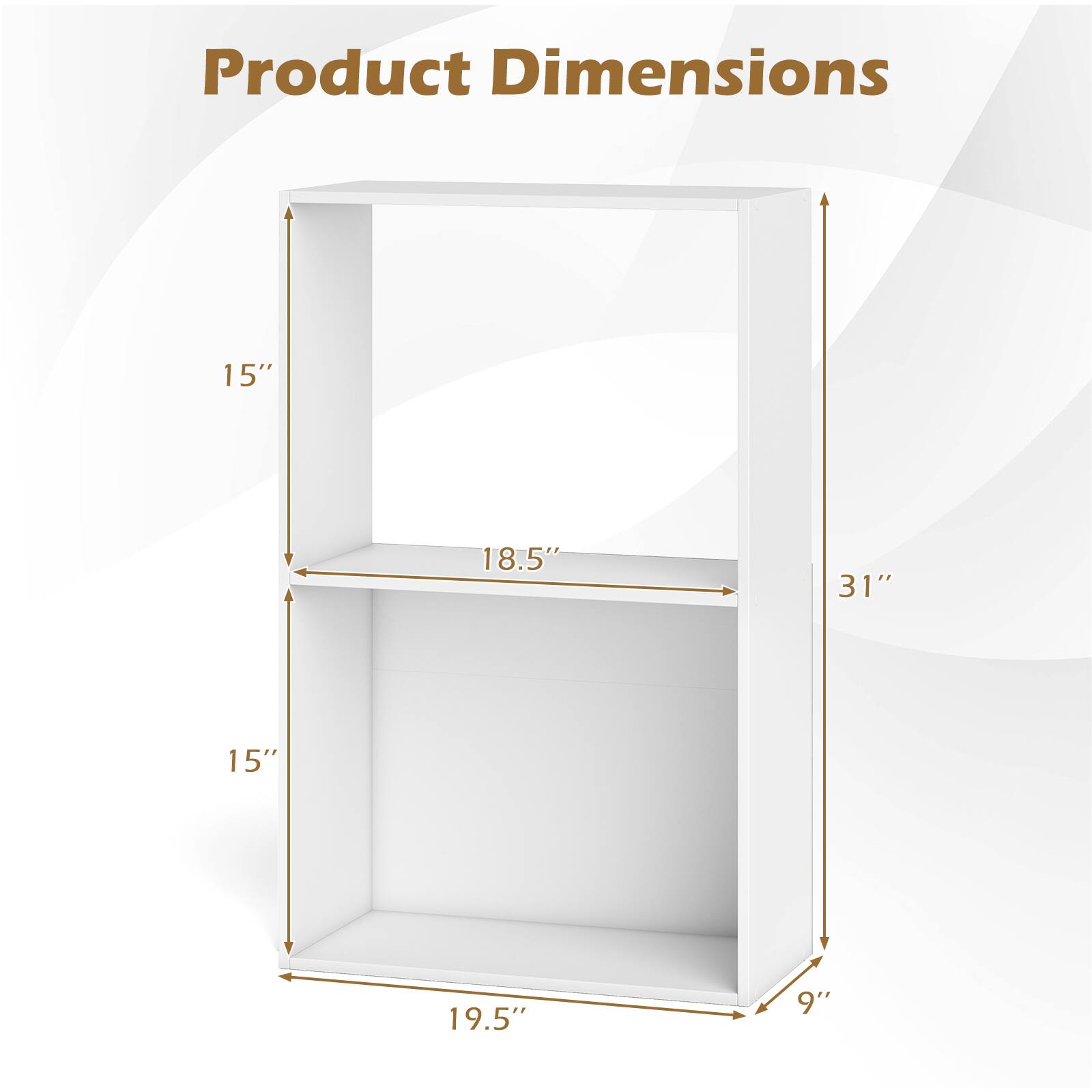 Product Dimensions: 15" x 18.5" x 31" x 15" x 19.5" x 9"