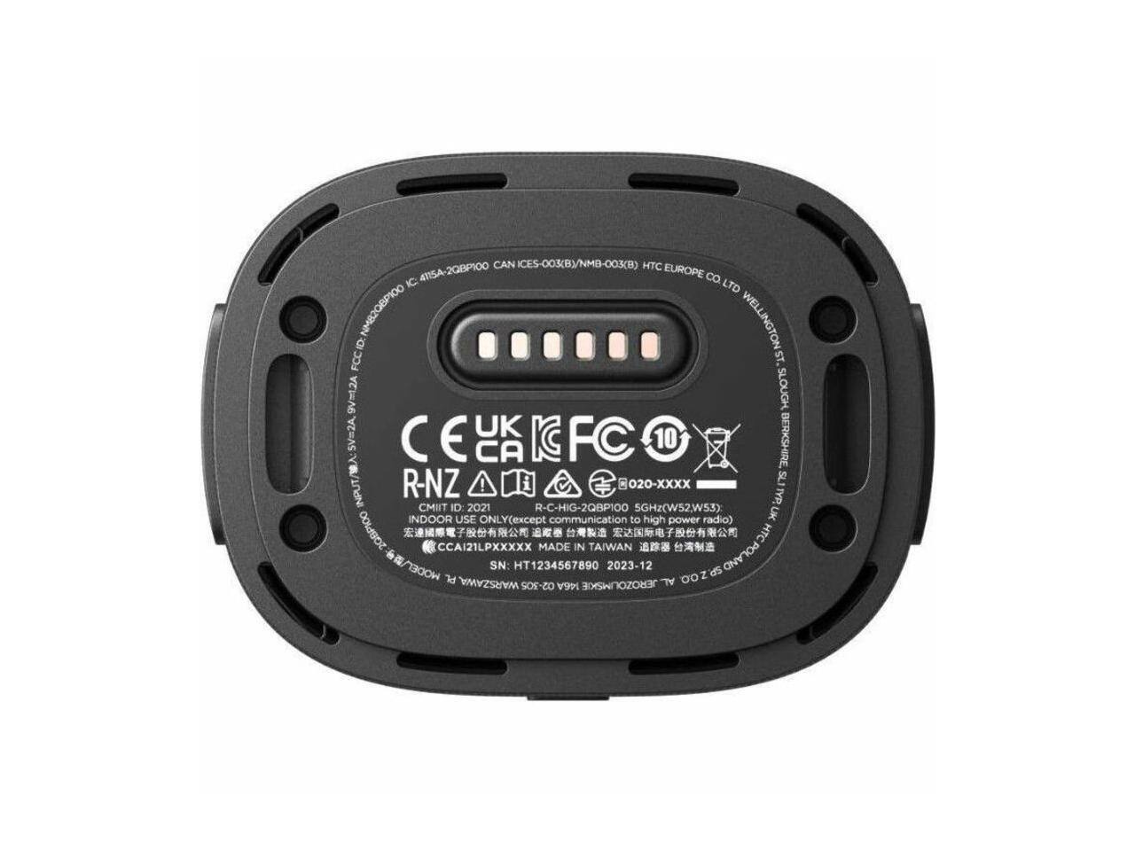 2QBP100 CAN ICES-003(B)/NMB-003(B) HTC EUROPE CO LTD WELLINGTON O FCC ST gV=12A SLOUGH SV=2A UK CE I FC 10 BERKSHIRE, CA INPUT/ R-NZ ! 8020-XXXX SLI  CMIT ID 2021 R-C-HIG-2QBP100 SGHz(W52,W53) INDOOR USE ONLY(except communication to high power radio) UK 2QBP100  CCAI21LPXXXXX  MADE  IN TAIWAN    HTC  MODEL SN: HT1234567890 2023-12 es POLAND PL Do Z WARSZAWA SOE-ZO 146A JEROZOUMSKIE AL