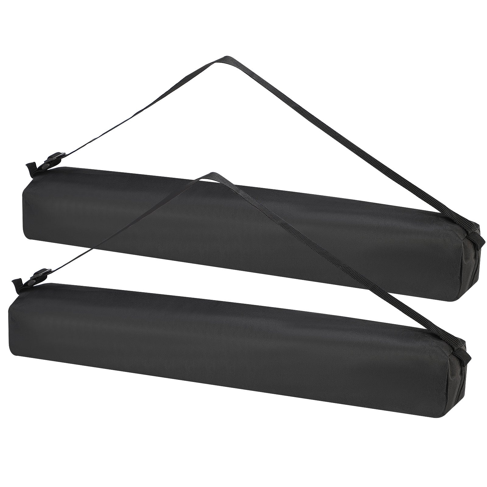 Unique Bargains - 27.56"x3.54" Tripod Case, 2pcs Oxford Padded Bag with Handles for Light Stands - Black