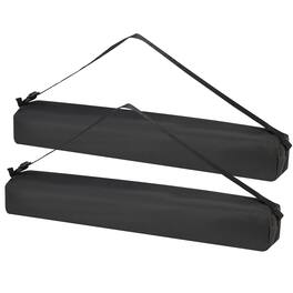Unique Bargains - 27.56"x3.54" Tripod Case, 2pcs Oxford Padded Bag with Handles for Light Stands - Black