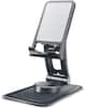 Front. Entronix - Entronix Adjustable Desktop Phone Stand - Portable Table Holder for Smartphones - black.