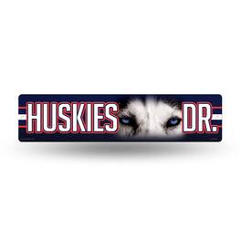 Rico Industries - UCONN Huskies 16" Street Sign for garage, office, man cave or any wall - University of Connecticut - Multi