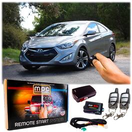 MPC - 5-Button Extended Range Remote Start Kit For 2011-2013 Hyundai Elantra - Black