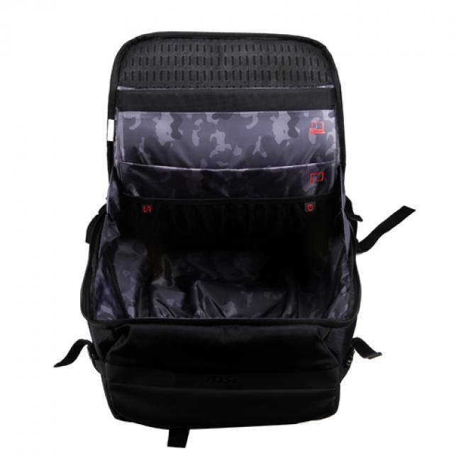 Alt View 5. MSI - MSI Urban Raider Gaming Backpack Black - Rated IPX2 for water resistance - Fits up to 17" Laptops - Lightweight polyeste - Unknown.