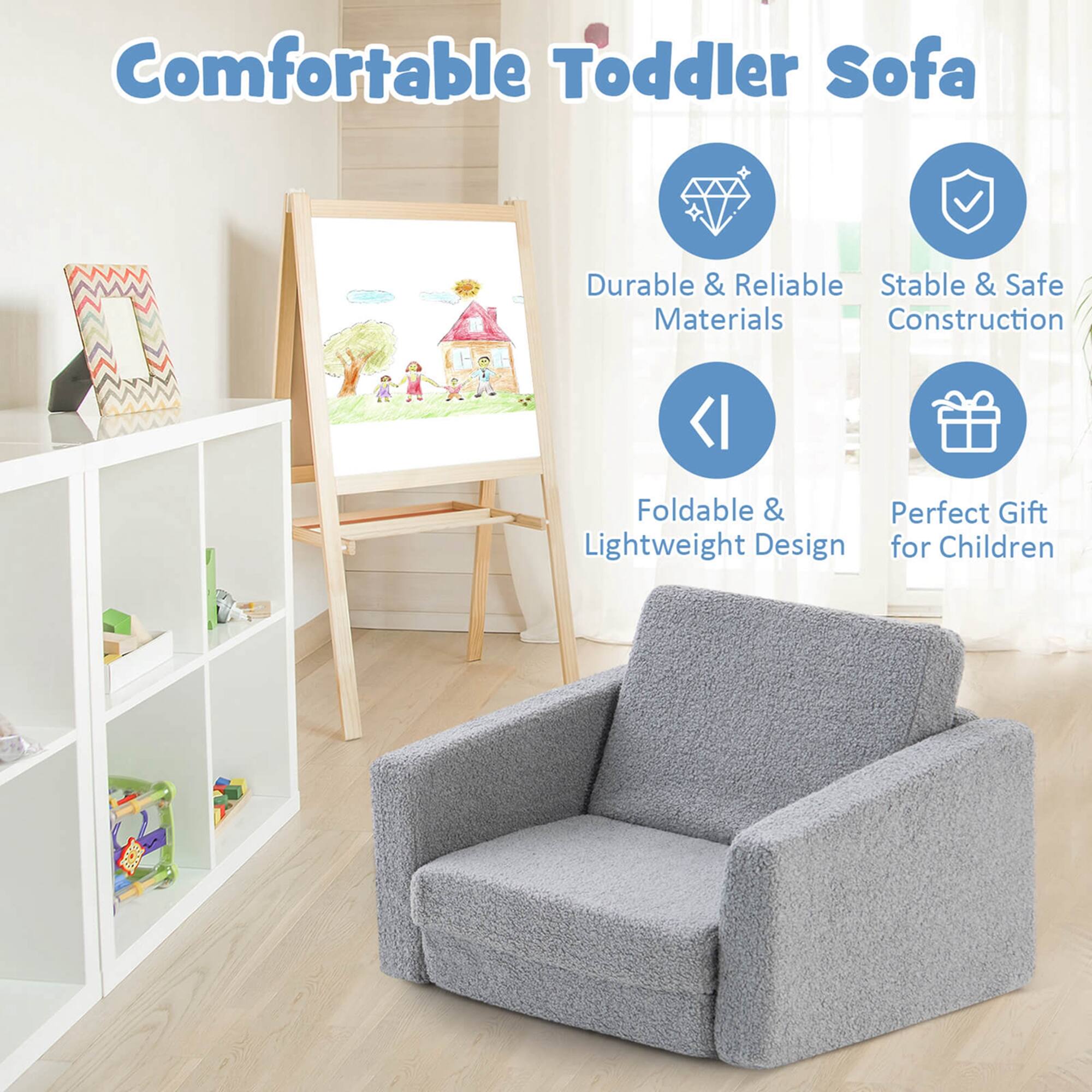 Comfortable Toddler Sofa

- Durable & Reliable Materials
- Stable & Safe Construction
- Foldable & Lightweight Design
- Perfect Gift for Children