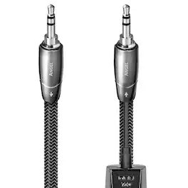 AudioQuest - Angel 3.5mm Mini M > M 3.3' Analog Audio Interconnect Cable - Silver on Black