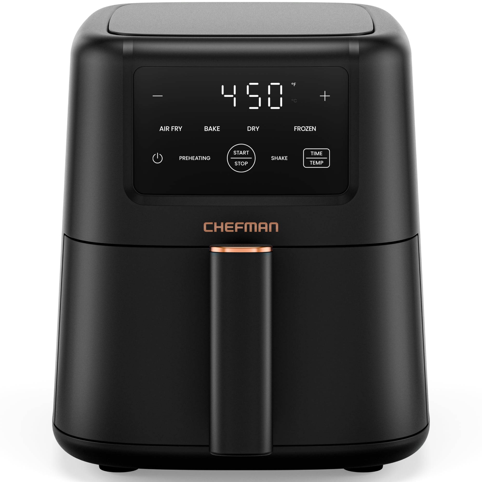 Chefman | | TurboFry 3.5 Qt. 4-in-1 Air Fryer, 450°F Max Temp with Nonstick Basket | Black | Best Buy