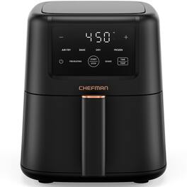 Chefman - TurboFry 3.5 Qt. 4-in-1 Air Fryer, 450°F Max Temp with Nonstick Basket – - Black