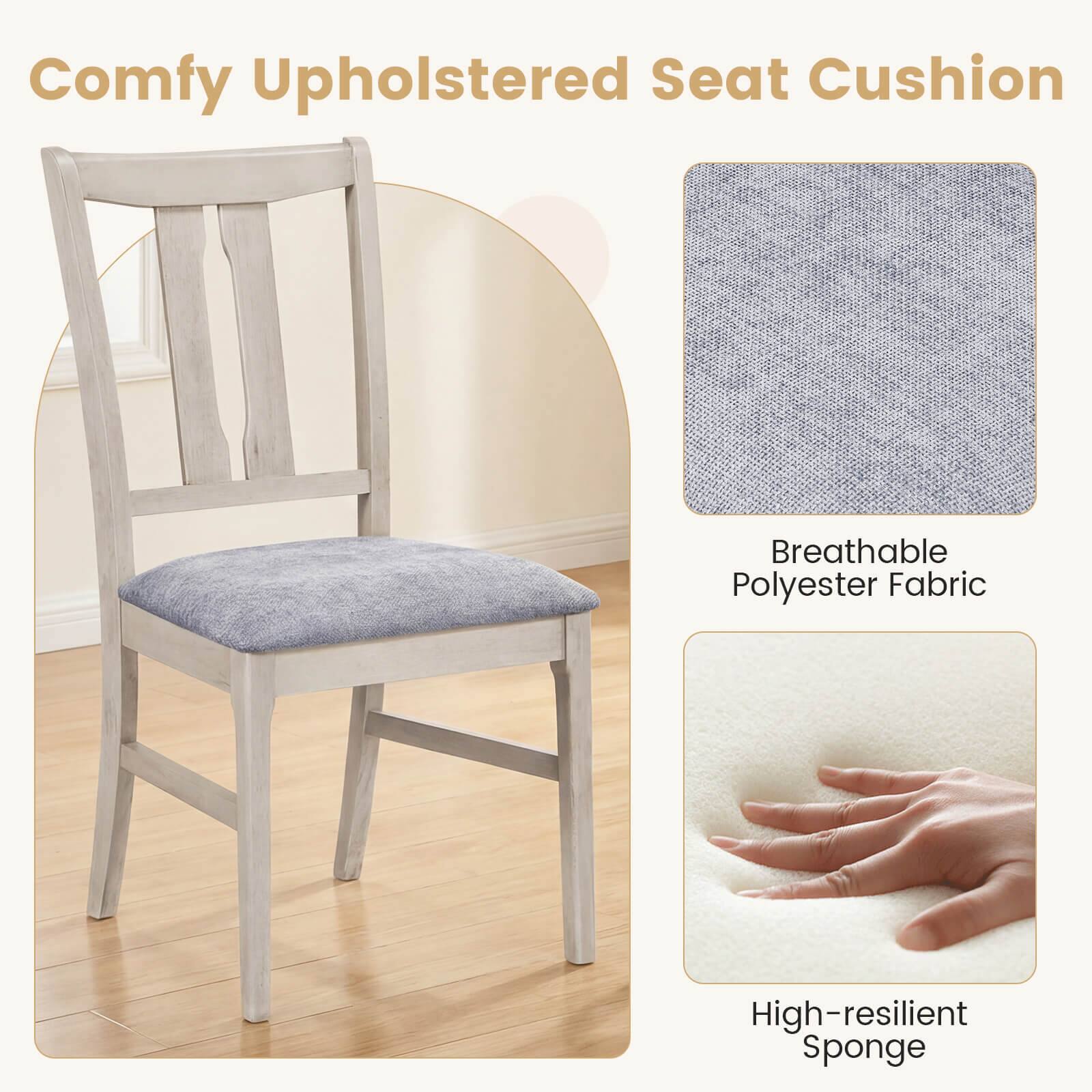 Comfy Upholstered Seat Cushion

Breathable Polyester Fabric

High-resilient Sponge