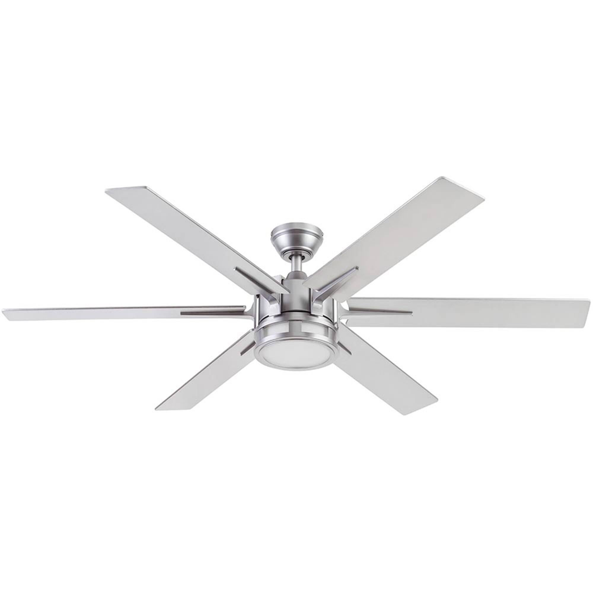 Front. Honeywell - Honeywell Kaliza Ceiling Fan, Quiet Motor and Remote Control, 56", Matte Nickel - Brushed Nickel.