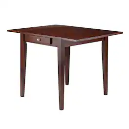 Winsome Wood - Hamilton Double Drop Leaf Dining Table - Walnut