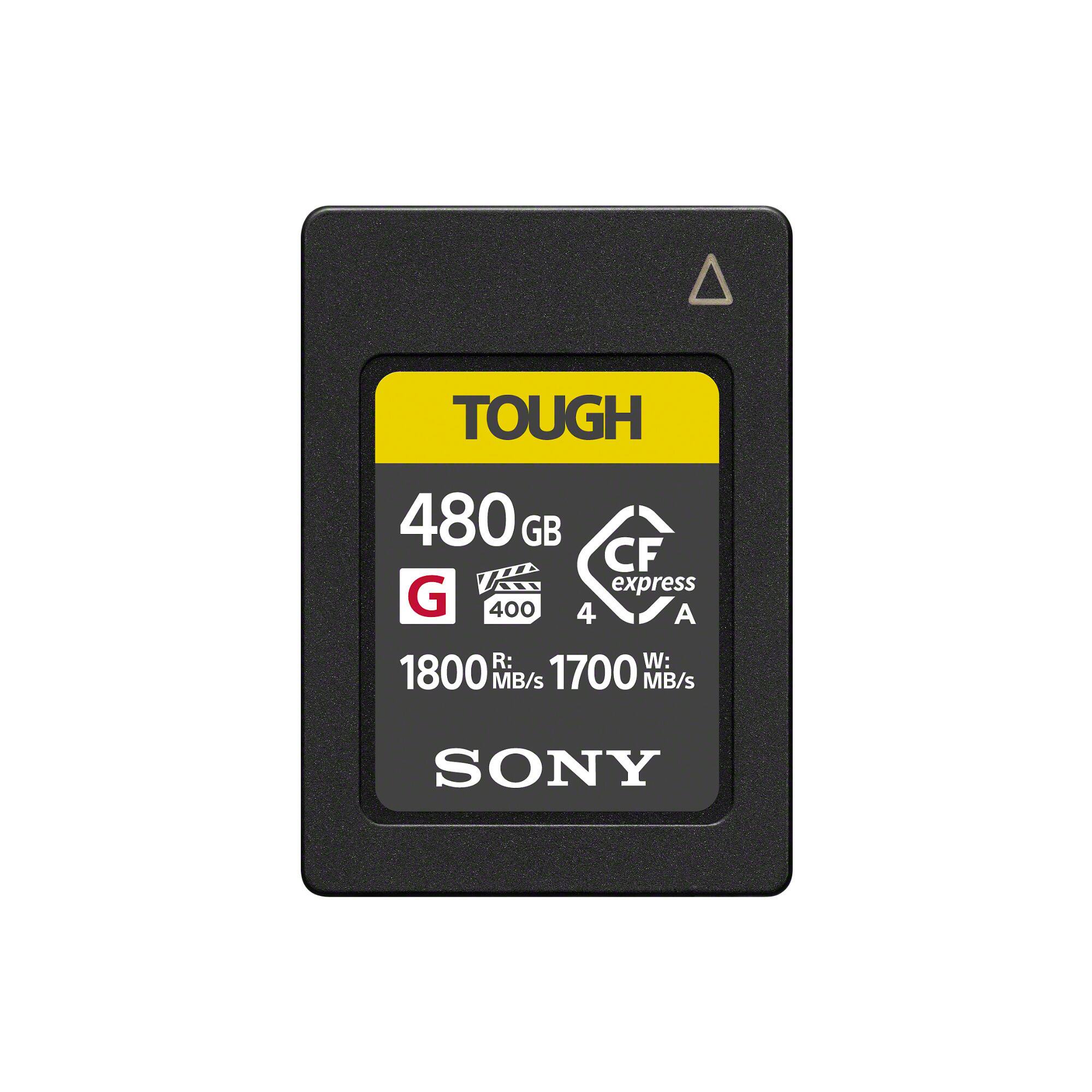 TOUGH  
480 GB CF express G 400 4 A  
R: 1800 MB/s  
W: 1700 MB/s  
SONY