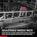 ADJUSTABLE MIDDLE RACK
Lower the rack to place large dishes inside or raise it to make room for platters and more in the rack below.