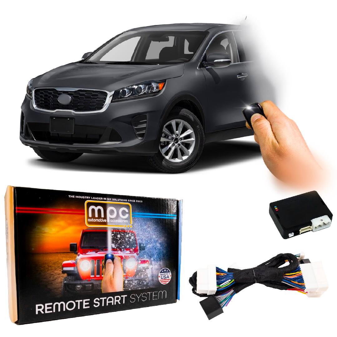 MPC - Remote Start Kit For Kia Sorento 2016-2020 | Plug and Play | Lock 3X to Start - Black