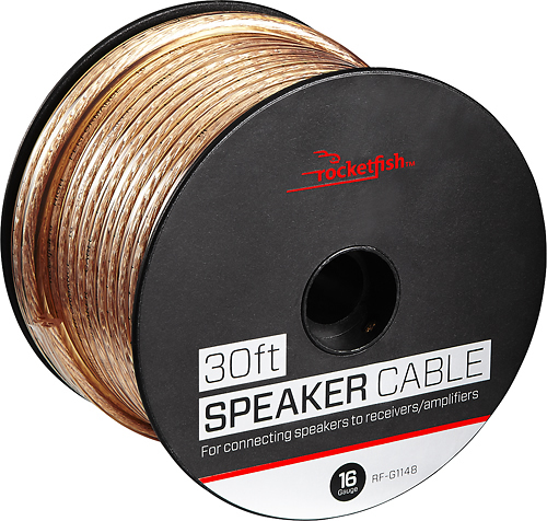 Rocketfish™ - 30' Speaker Wire - 16AWG - Gold