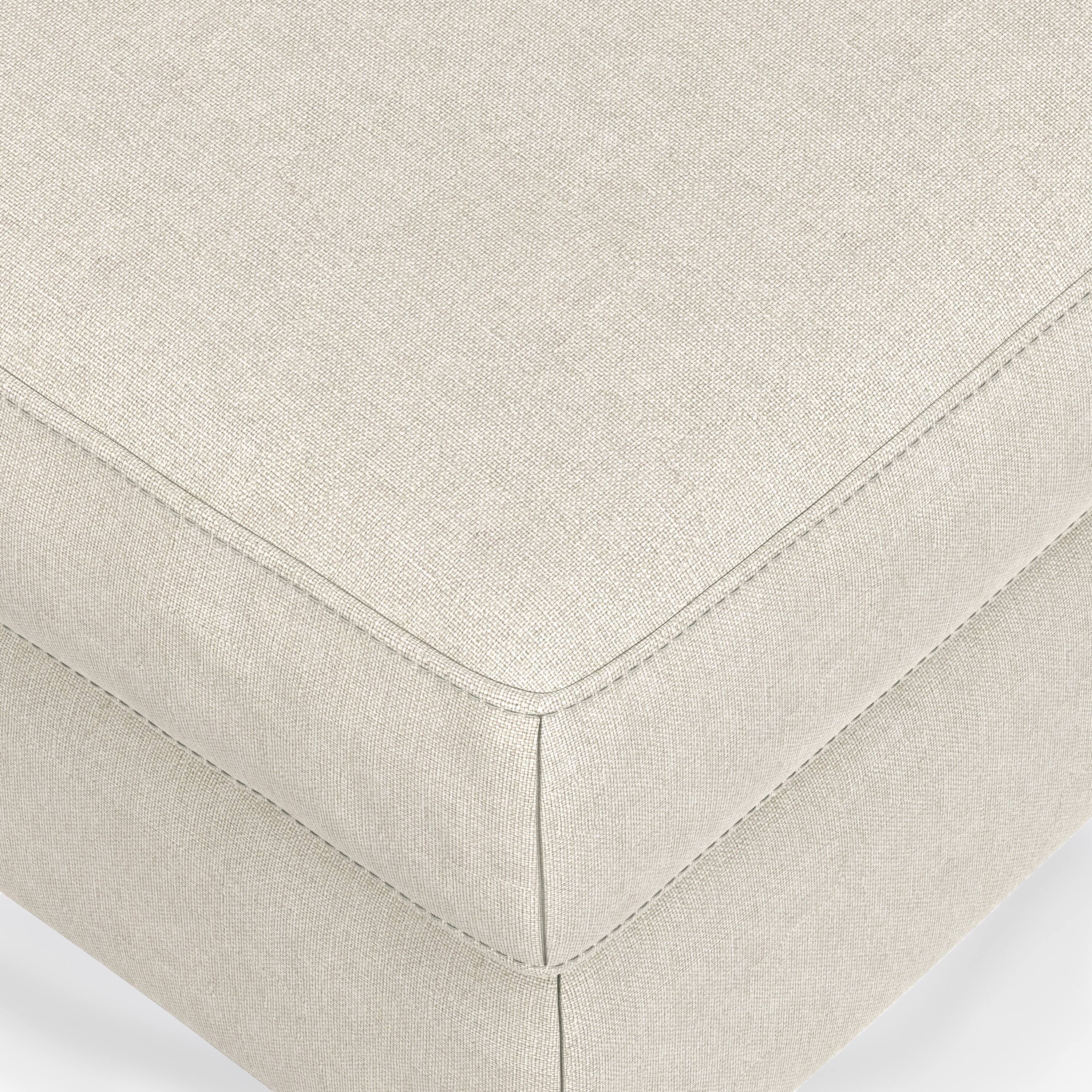 Alt View 7. Simpli Home - Ava Ottoman in Tightly Woven Performance Fabric - Cream.