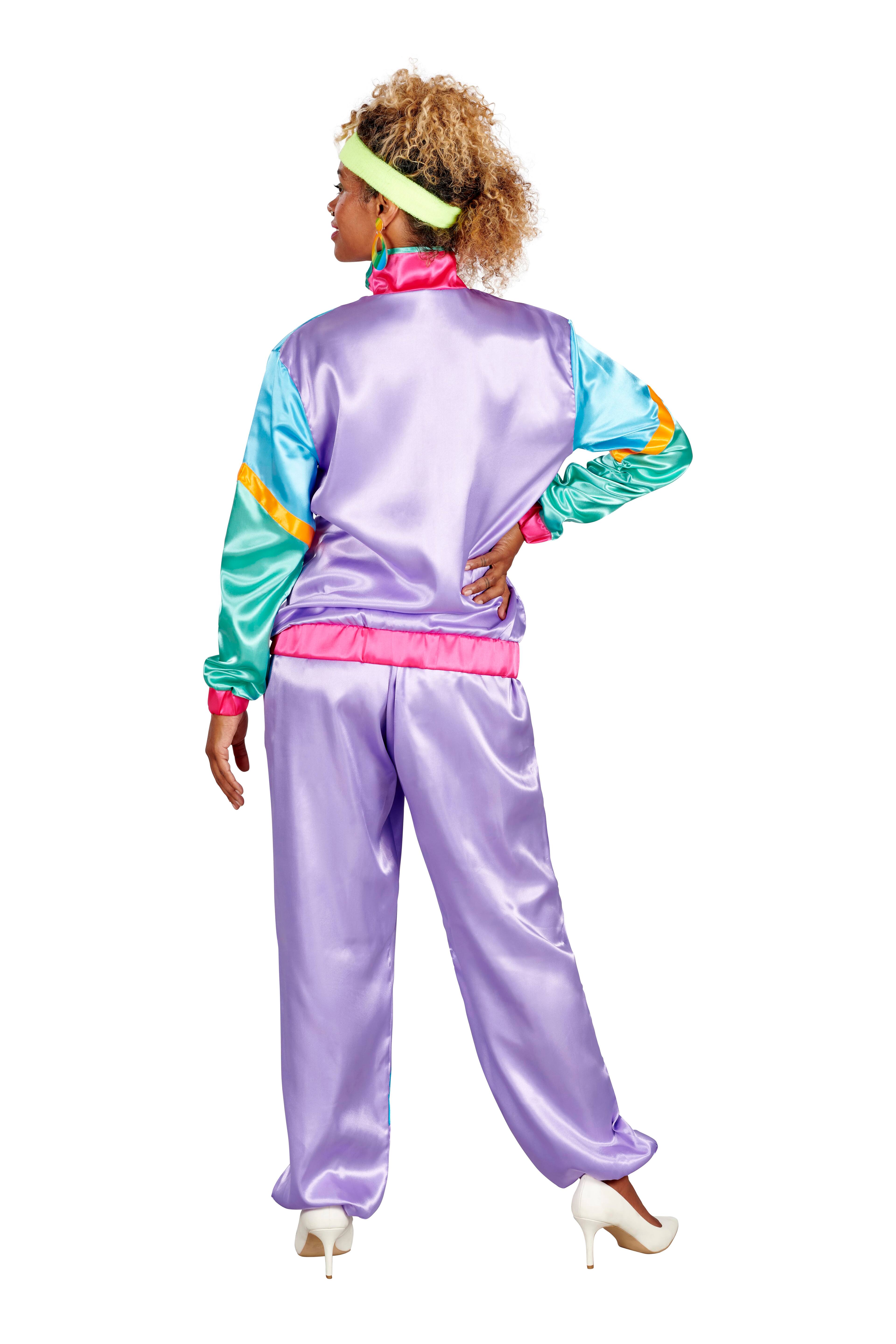 Alt View 2. Busy Bee - 80s Tracksuit Adult Costume | Standard - Purple.