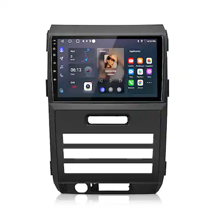 - Navi Music Application
- 0 km/h
- 06:13 PM
- Friday
- DVR REC
- YouTube
- File Manager
- ImageIcon
- Videos
- Play Game
- Radio
- Bluetooth
- Chrome