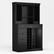 Alt View 4. Famapy - 78" Tall American Style Wine Cabinet with Storage – Fits Wine Fridge, Glass Rack, 16 Bottle Cubby, Drawers - Black.