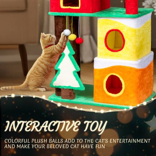 INTERACTIVE TOY  
COLORFUL PLUSH BALLS ADD TO THE CAT'S ENTERTAINMENT AND MAKE YOUR BELOVED CAT HAVE FUN