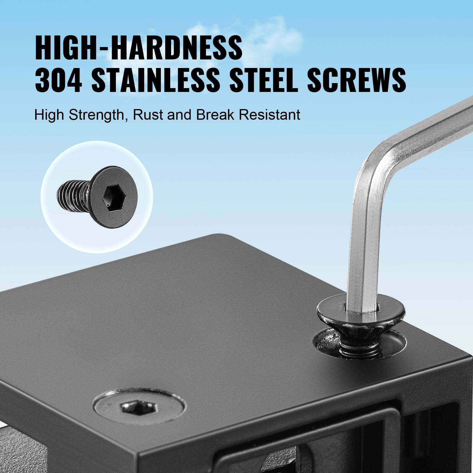 HIGH-HARDNESS 304 STAINLESS STEEL SCREWS  
High Strength, Rust and Break Resistant