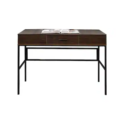 Front. Manhattan Lane - Writing Desk with Lift Top Storage and USB Plugin, Brown - Brown.