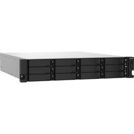 QNAP - TS-1232PXU-RP-4G SAN/NAS Storage System - Alpine AL-324 Quad-core (4 Core) 1.70 GHz - 12 x HDD Supported - 0 x HDD - Black