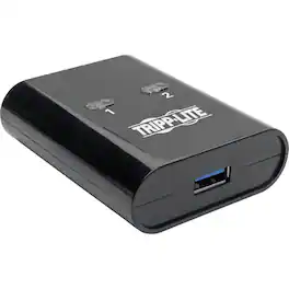 Eaton Tripp Lite Series 2-Port USB 3.x (5Gbps) Peripheral Sharing Switch - USB - External - 2 USB Port(s) - 2 USB 3.0 - Black