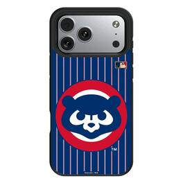 Keyscaper - MLB - Chicago Cubs 1979-1993 Bump Case with 8.2ft Drop Protection - 15 Pro - Black