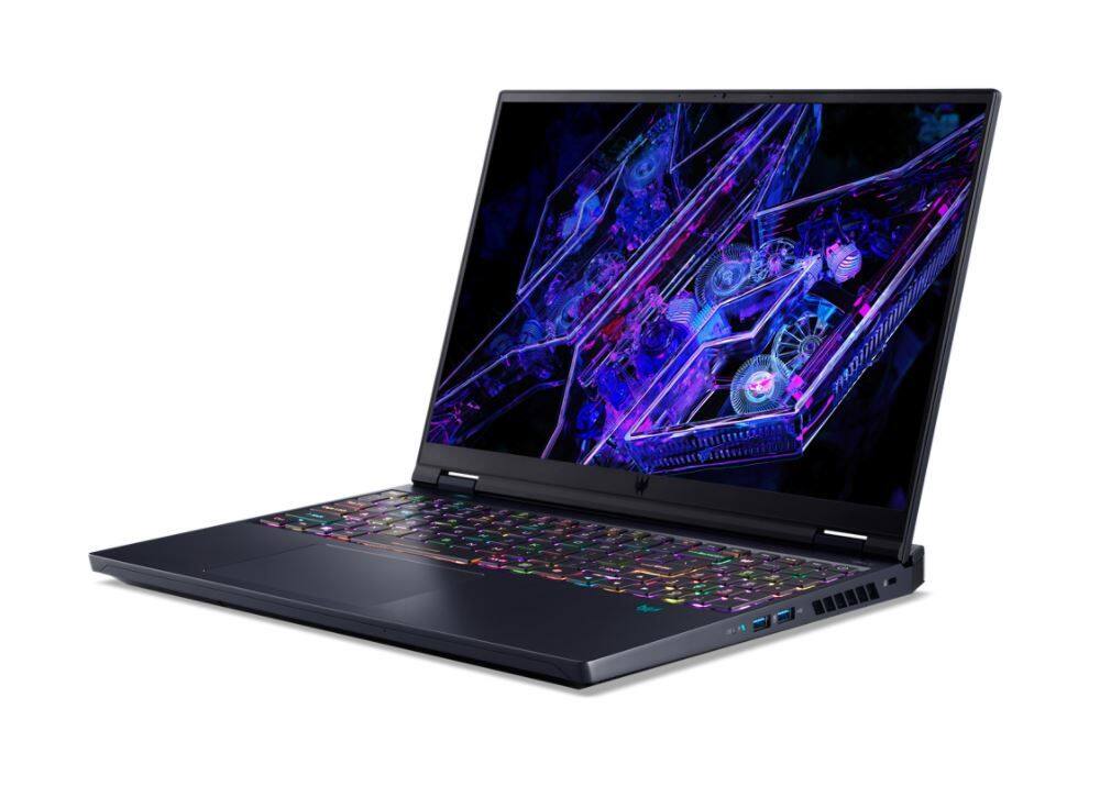 Angle. Acer - Predator Helios 16 Gaming Laptop - Intel Core i9-14900HX 2.20GHz 32GB RAM 2TB SSD - Black.