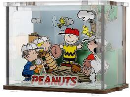 PopMarket - Snoopy Baseball Time Wooden Mini Scene - Collectibles - Multicolor