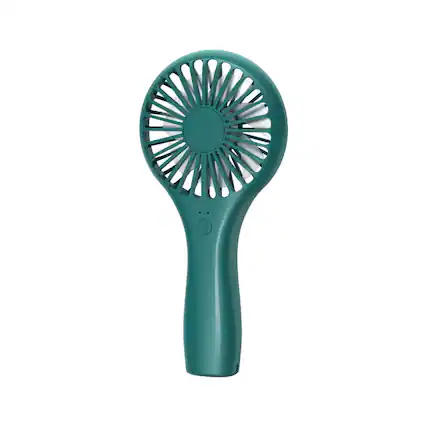 Front. Mullets Homeiances - USB Rechargeable Strong Wind Handheld Fan - Green.