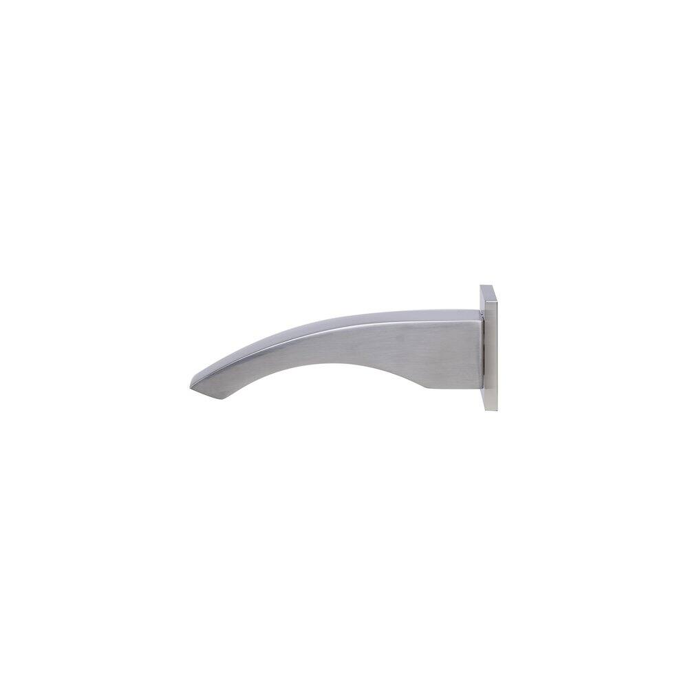 Back. Alfi - Brushed Nickel Curved Wallmounted Tub Filler Bathroom Spout - Brushed Nickel.