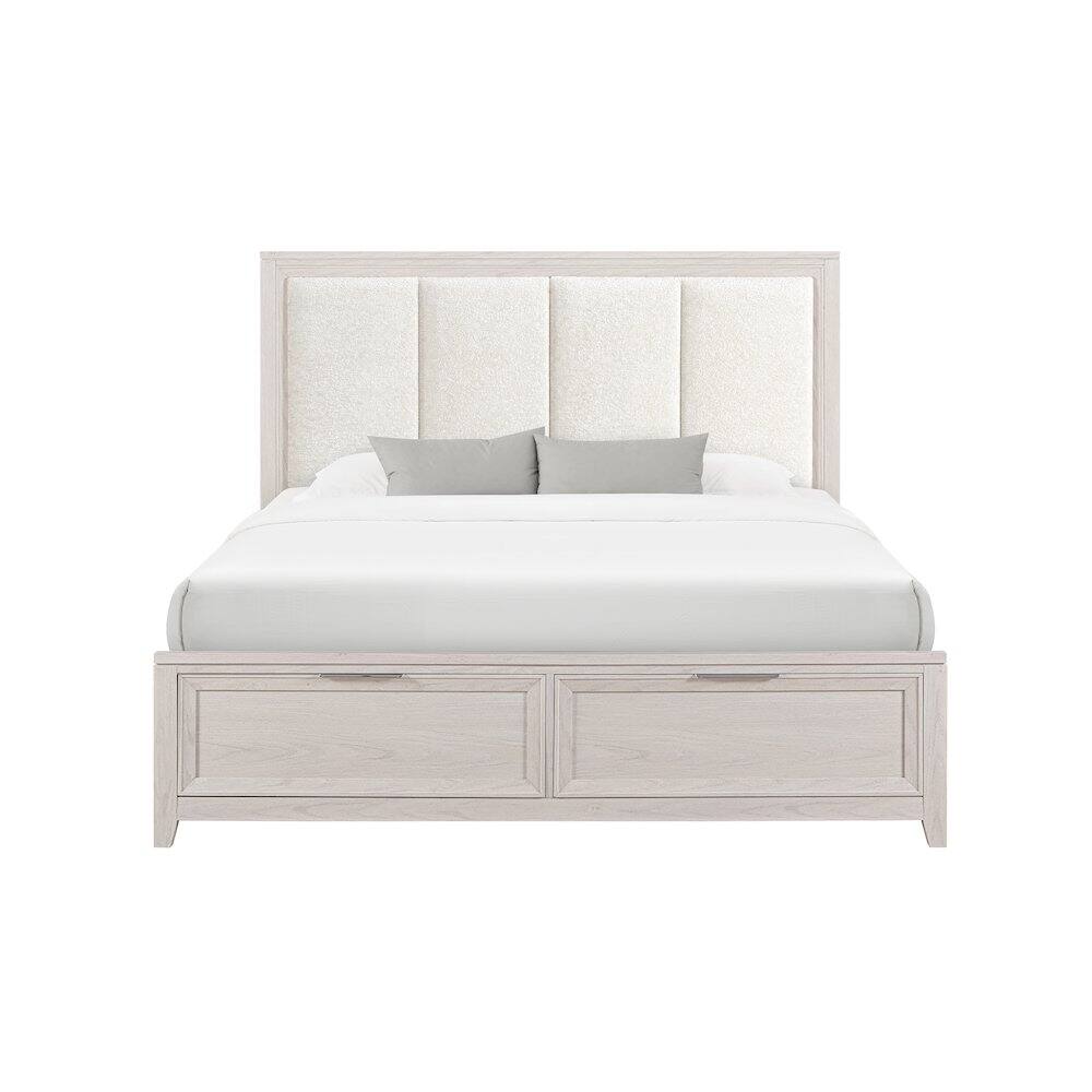 Back. Global Furniture USA - Mariah Beige King Bed - Beige.