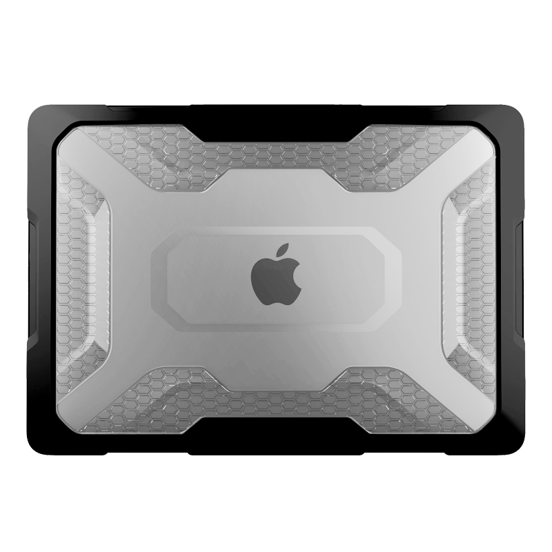 Front. SUPCASE - Unicorn Beetle Hardshell Case for MacBook Air 13" (2018 / 2020) – Rugged Protection, Sleek Design - Black.