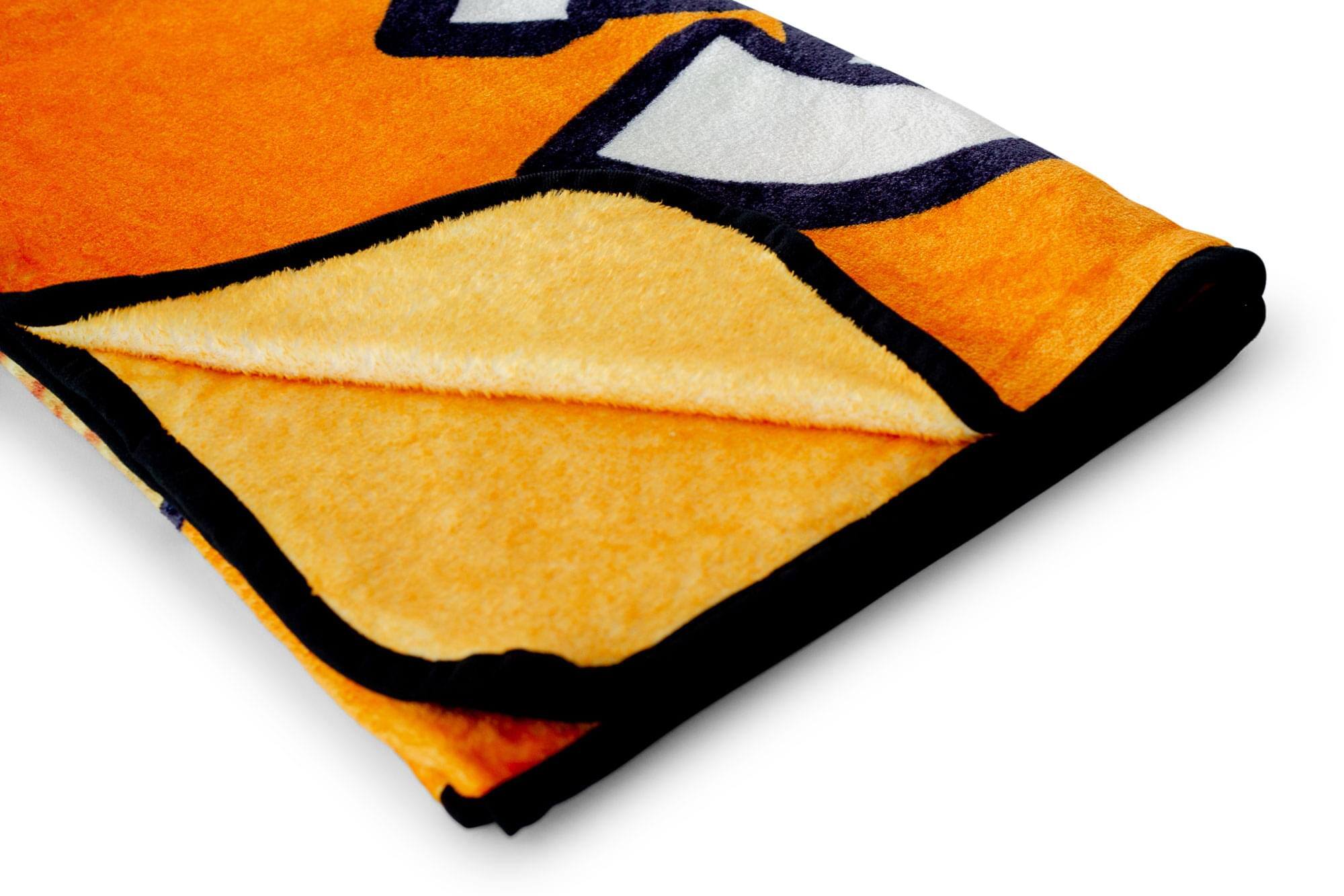 Alt View 1. Just Funky - Ultraman Fleece Throw Blanket | Cozy Lightweight Blanket | 45 x 60 Inches - Orange.