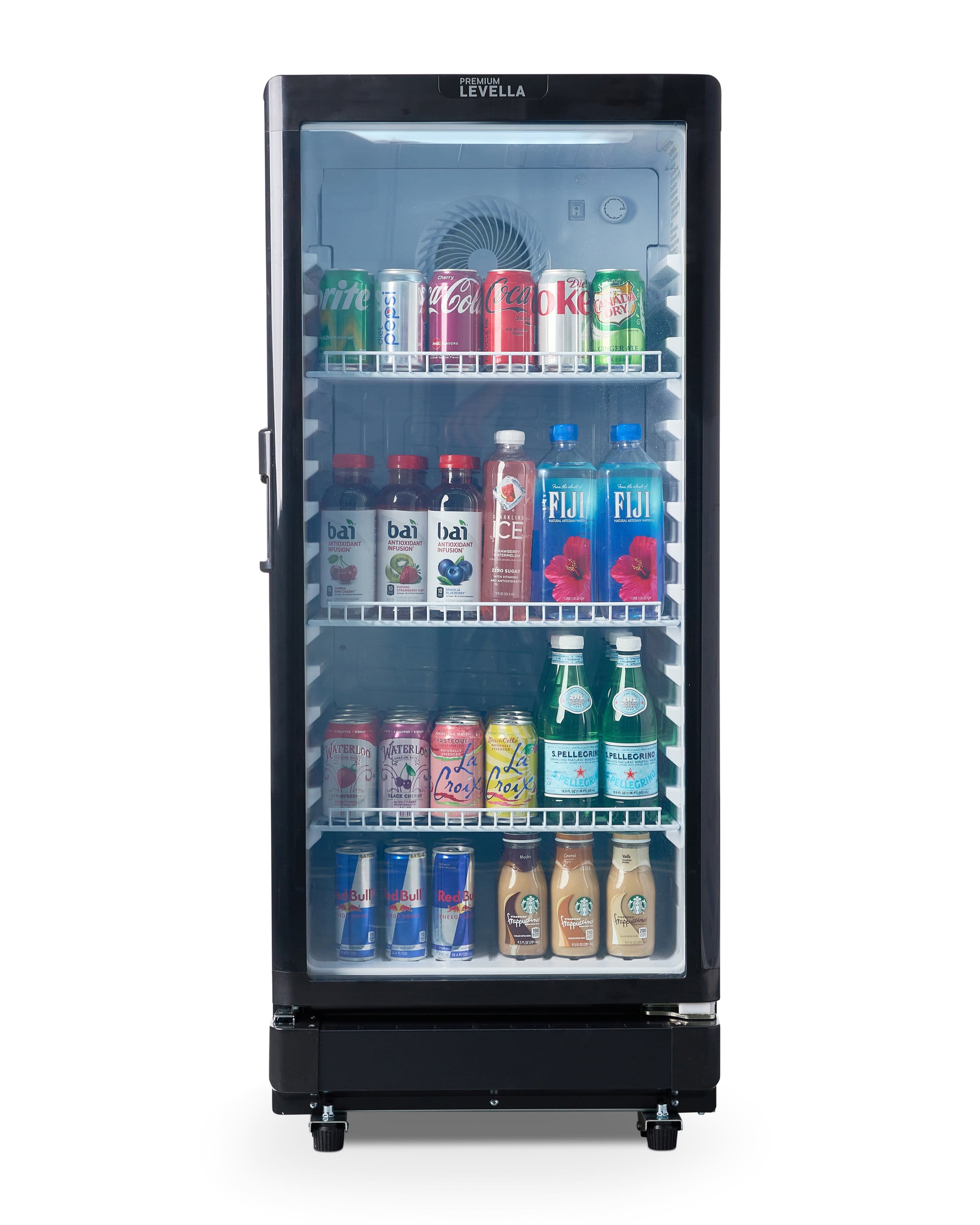 Premium Levella - 6.0 Cu. Ft. Single Door Display Refrigerator - Black - Front_Zoom