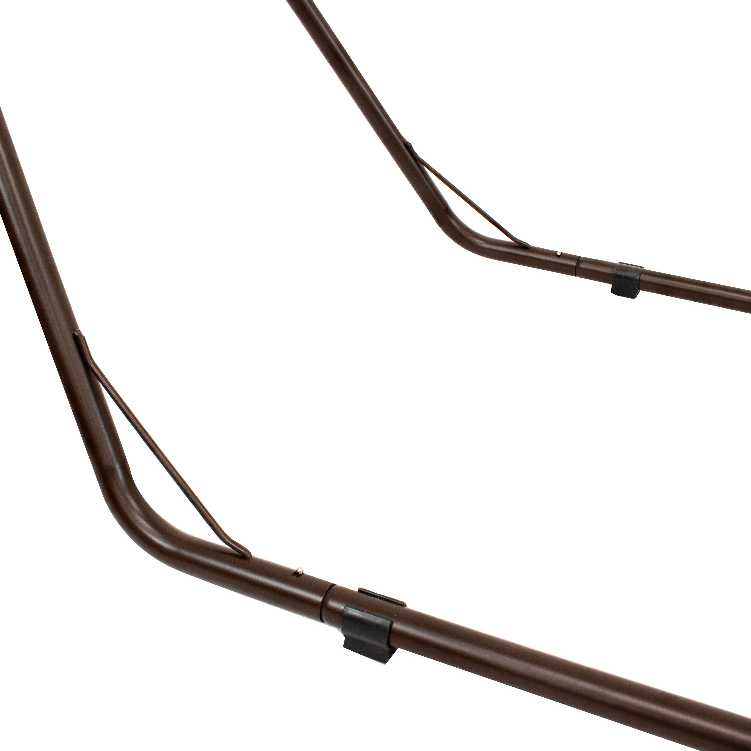 Alt View 10. Sunnydaze - Powder-Coated Steel Universal Hammock Stand - 124 in - Bronze.