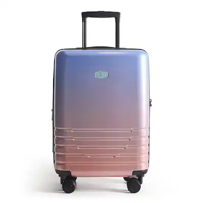 Front. Bagsmart - Getaway 20" Carry-On Luggage, Expandable Hardside Suitcase with 15.6 Inch Laptop Compartment & Spinner Wheels - Pink&Blue.