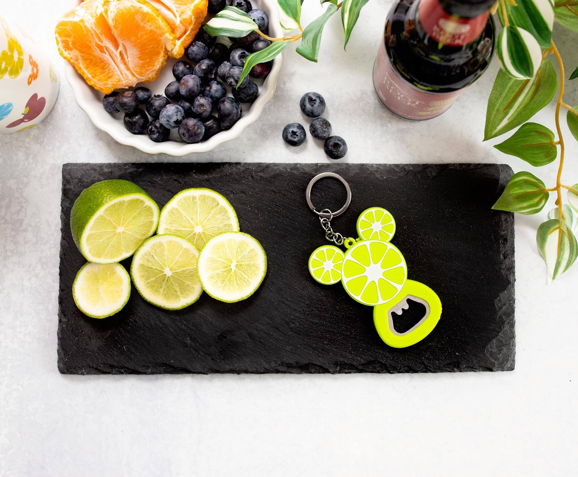 Alt View 5. Disney - Disney Mickey Mouse Fruit Bottle Opener Keychain - Black.