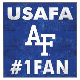 Jardine - Air Force Falcons 10" x 10" #1 Fan Plaque - Blue