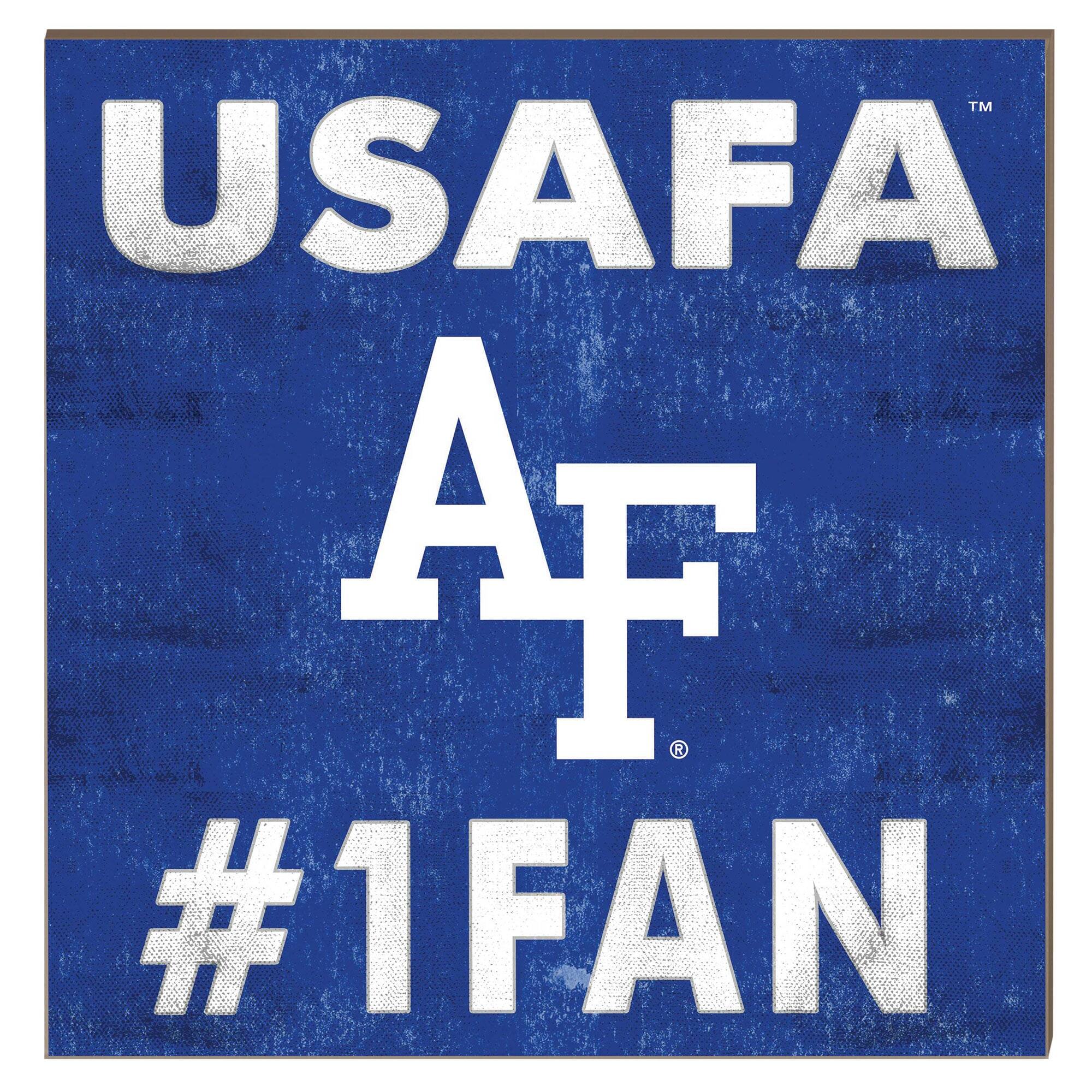 Air Force Falcons 10" x 10" #1 Fan Plaque