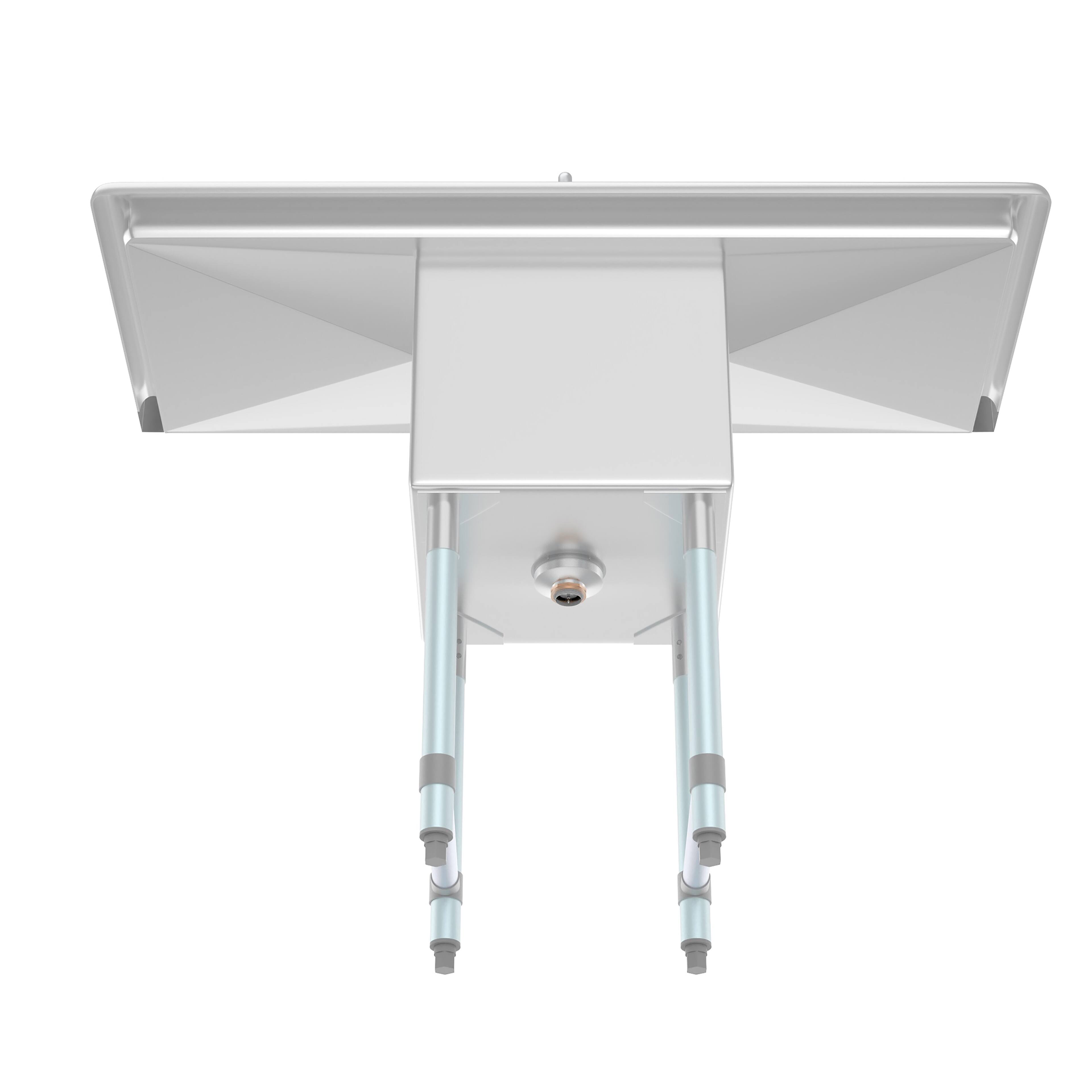 Alt View 1. Koolmore - 45 in. One compartment Stainless Steel  Sink with Drainboards and Faucet, Bowl Size 15"x 15"x 12" - Stainless Steel.