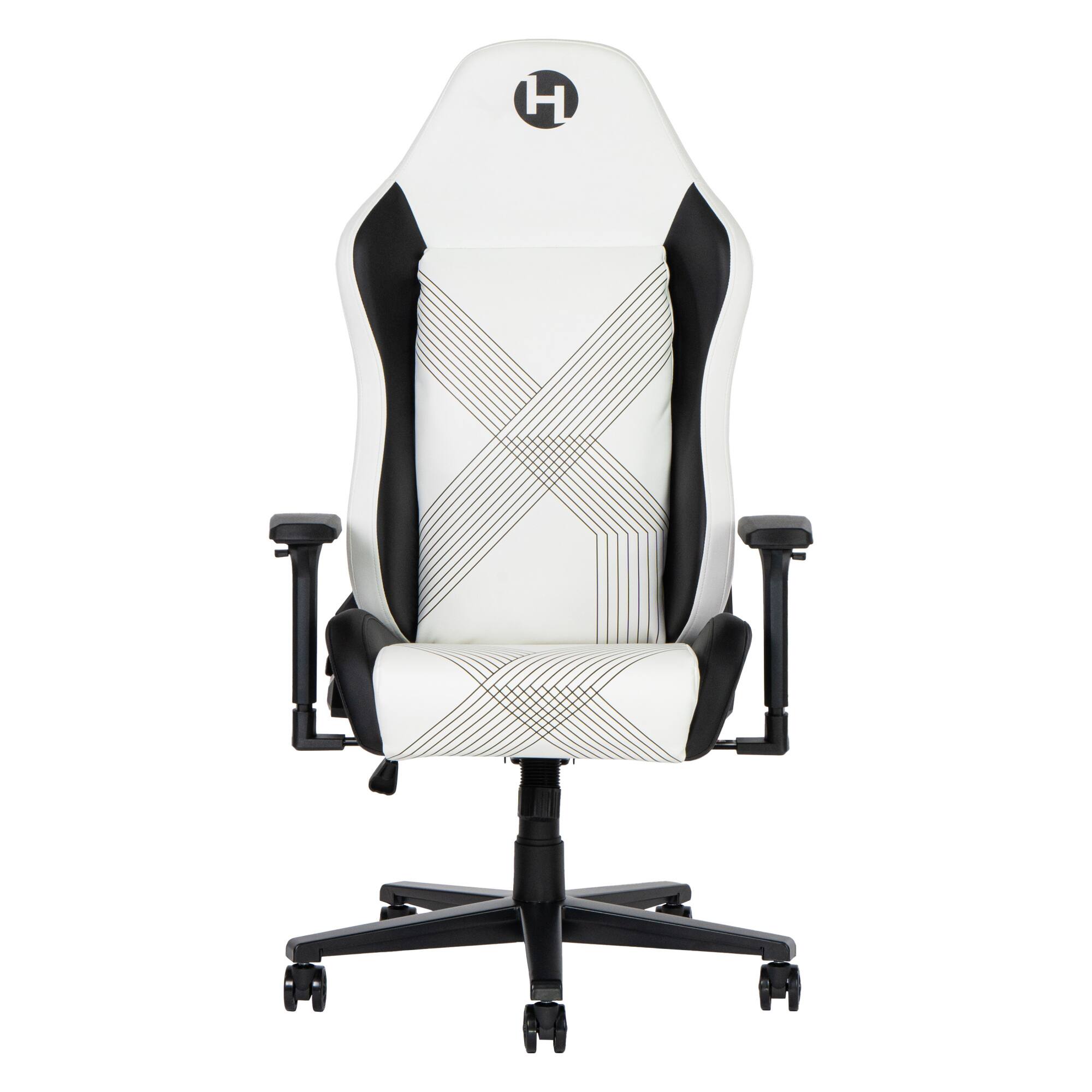 Alt View 6. GOODSILO - Premium Gaming Chair with Memory Foam Seat and Adjustable Armrests for Ultimate Comfort - White.