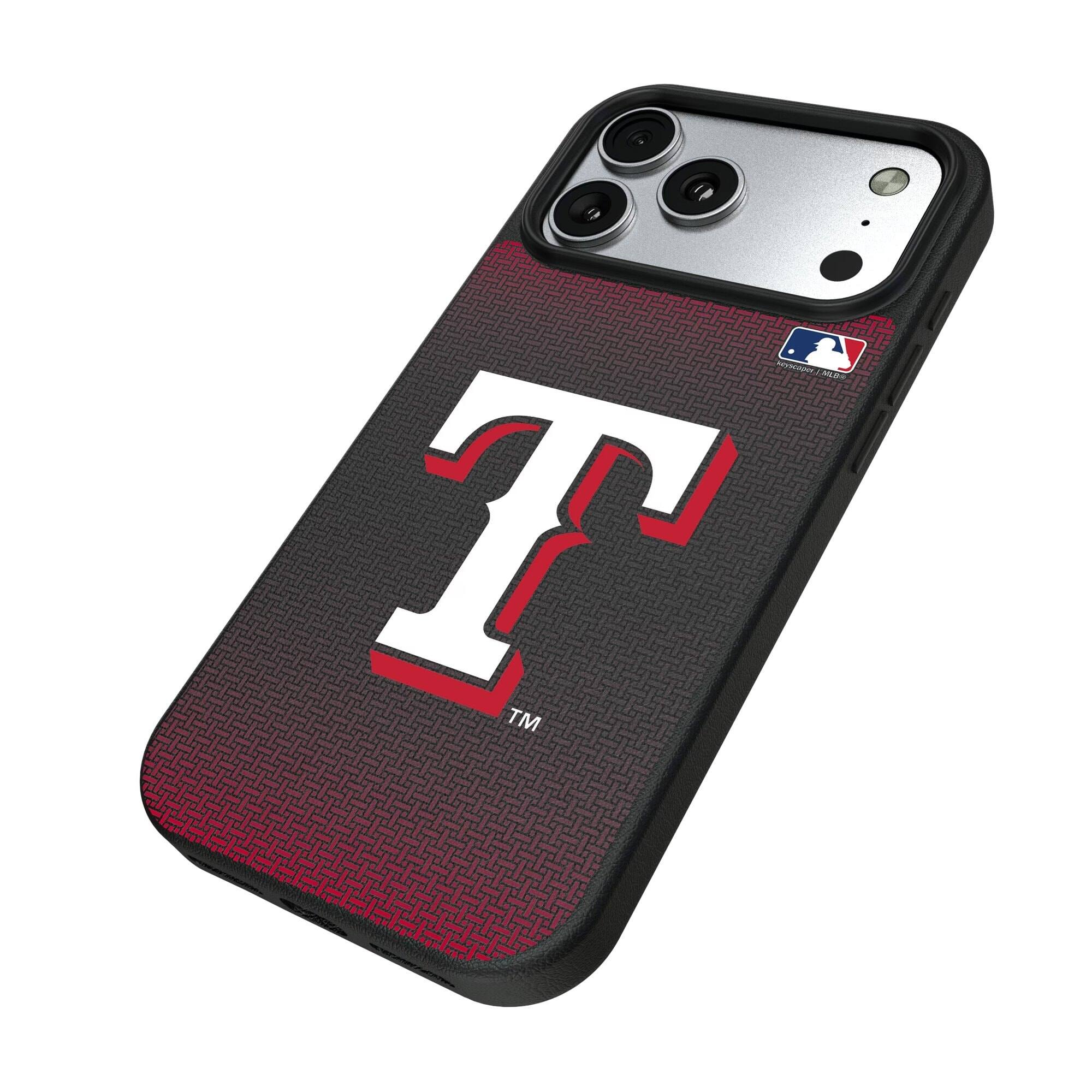 Keyscaper MLB Texas Rangers Linen Logo iPhone Magnetic Bump Case 15 Pro ...