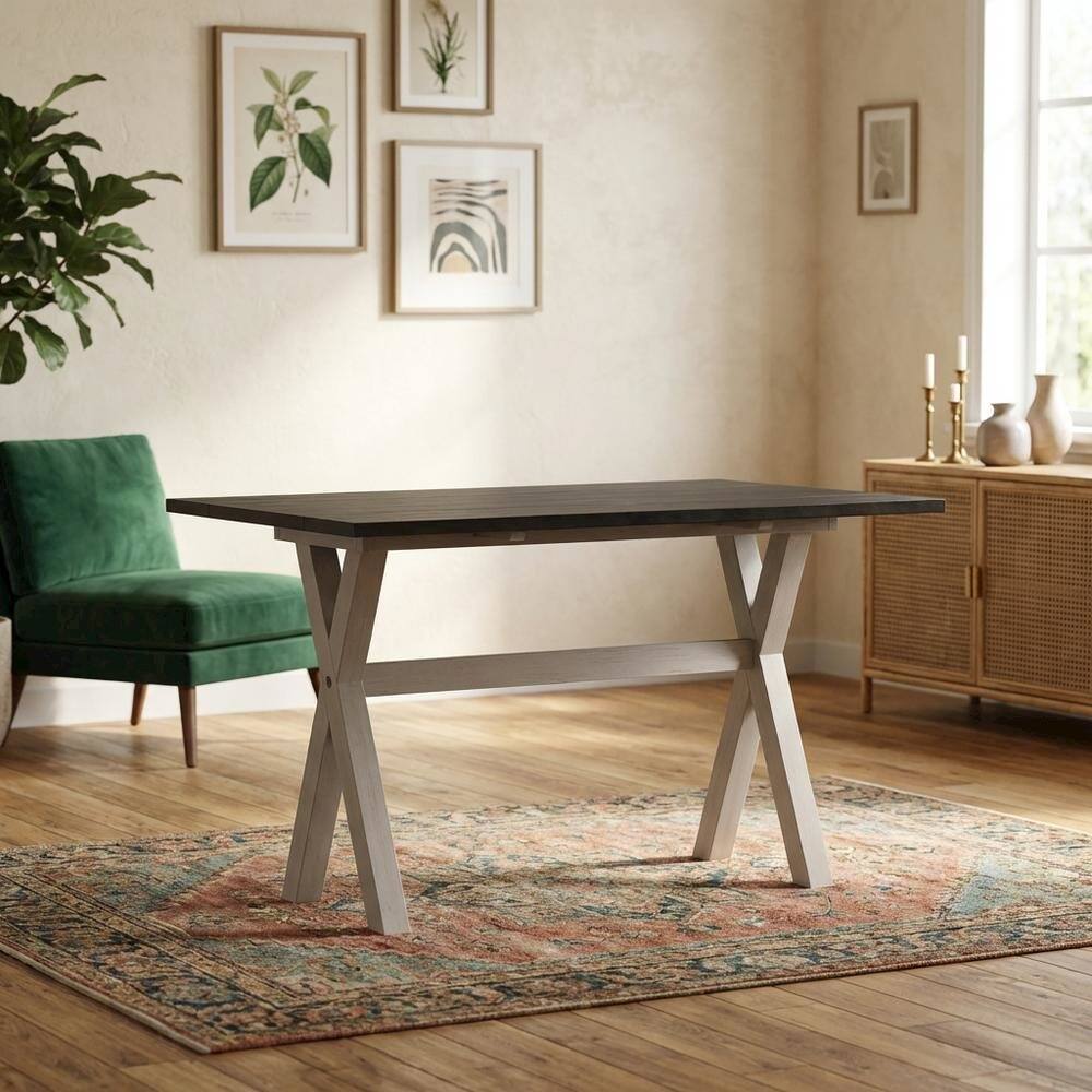 Back. FurniFact - Charcoal Flip Top Coffee Table with Rubber Wood and MDF Finish - Charcoal.